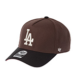 Бейсболка 47 BRAND арт. BCPTN-MDTTC12GWP-BW55 Los Angeles Dodgers MLB (коричневый / черный)