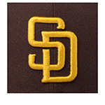 Бейсболка 47 BRAND арт. B-SRS21WBP-BWA San Diego Padres MLB (коричневый)