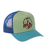 Бейсболка COASTAL арт. HFT Cowgirl Option (салатовый / голубой)