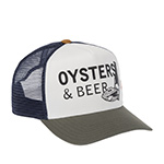 Бейсболка COASTAL арт. HFT Oysters & Beer (оливковый / белый)
