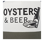 Бейсболка COASTAL арт. HFT Oysters & Beer (оливковый / белый)