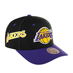 Бейсболка MITCHELL NESS арт. HHSS7310-LALYYPPPBLCK Los Angeles Lakers NBA (черный / фиолетовый)