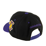 Бейсболка MITCHELL NESS арт. HHSS7310-LALYYPPPBLCK Los Angeles Lakers NBA (черный / фиолетовый)