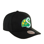 Бейсболка MITCHELL NESS арт. HHSS6278-SSUYYPPPBLCK Seattle Supersonics NBA (черный)