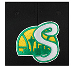 Бейсболка MITCHELL NESS арт. HHSS6278-SSUYYPPPBLCK Seattle Supersonics NBA (черный)