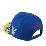 Бейсболка MITCHELL NESS арт. HP8264-TTTBLUE Jake The Snake WWE (синий / желтый)