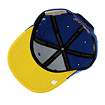Бейсболка MITCHELL NESS арт. HP8264-TTTBLUE Jake The Snake WWE (синий / желтый)