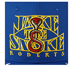 Бейсболка MITCHELL NESS арт. HP8264-TTTBLUE Jake The Snake WWE (синий / желтый)