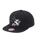 Бейсболка MITCHELL NESS арт. HS8546-SJSBLCK San Jose Sharks NHL (черный)