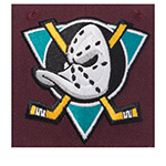Бейсболка MITCHELL NESS арт. HP10366-ADUPURP Anaheim Ducks NHL (бордовый / черный)