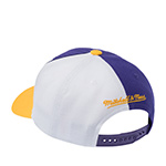 Бейсболка MITCHELL NESS арт. HP10392-LALPURP Los Angeles Lakers NBA (фиолетовый / желтый)