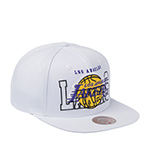 Бейсболка MITCHELL NESS арт. HS10387-LALWHIT Los Angeles Lakers NBA (белый)