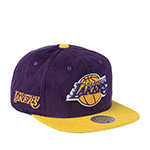 Бейсболка MITCHELL NESS арт. HS10402-LALPURP Los Angeles Lakers NBA (фиолетовый / желтый)