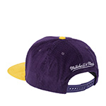 Бейсболка MITCHELL NESS арт. HS10402-LALPURP Los Angeles Lakers NBA (фиолетовый / желтый)