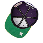 Бейсболка MITCHELL NESS арт. HS10402-LALPURP Los Angeles Lakers NBA (фиолетовый / желтый)