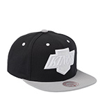 Бейсболка MITCHELL NESS арт. HS11181-LAKBLCK Los Angeles Kings NHL (черный / серый)