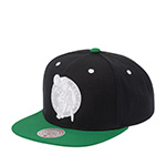 Бейсболка MITCHELL NESS арт. HS11183-BCEBLCK Boston Celtics NBA (черный / зеленый)