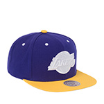 Бейсболка MITCHELL NESS арт. HS11183-LALPURP Los Angeles Lakers NBA (фиолетовый / желтый)