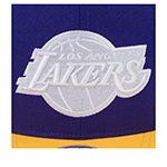 Бейсболка MITCHELL NESS арт. HS11183-LALPURP Los Angeles Lakers NBA (фиолетовый / желтый)