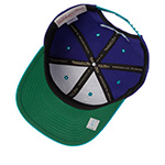 Бейсболка MITCHELL NESS арт. HP8763-CHOPURP Charlotte Hornets NBA (фиолетовый / бирюзовый)