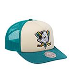 Бейсболка MITCHELL NESS арт. HT12894-ADUCREA Anaheim Ducks NHL (кремовый / бирюзовый)