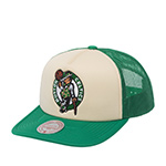 Бейсболка MITCHELL NESS арт. HT12897-BCECREA Boston Celtics NBA (кремовый / зеленый)