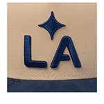 Бейсболка MITCHELL NESS арт. HP12998-LAGCREA Los Angeles Galaxy MLS (кремовый / синий)