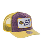 Бейсболка MITCHELL NESS арт. HT14012-LALPURP Los Angeles Lakers NBA (фиолетовый / желтый)