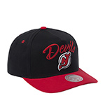 Бейсболка MITCHELL NESS арт. HP9354-NJDBLCK New Jersey Devils NHL (черный / красный)