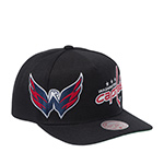 Бейсболка MITCHELL NESS арт. HP12861-WCABLCK Washington Capitals NHL (черный)