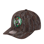 Бейсболка MITCHELL NESS арт. HP15007-BCECAMO Boston Celtics NBA (серый / коричневый)