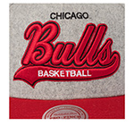 Бейсболка MITCHELL NESS арт. HP14543-CBUGREY Chicago Bulls NBA (серый / красный)