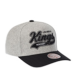 Бейсболка MITCHELL NESS арт. HP14539-LAKGREY Los Angeles Kings NHL (серый / черный)