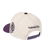 Бейсболка MITCHELL NESS арт. HP16223-LALOFWH Los Angeles Lakers NBA (кремовый / фиолетовый)