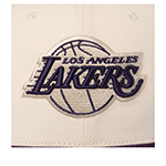 Бейсболка MITCHELL NESS арт. HP16223-LALOFWH Los Angeles Lakers NBA (кремовый / фиолетовый)