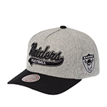 Бейсболка MITCHELL NESS арт. HP14540-LAIGREY Los Angeles Raiders NFL (серый / черный)