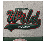 Бейсболка MITCHELL NESS арт. HP14539-MWIGREY Minnesota Wild NHL (серый / зеленый)