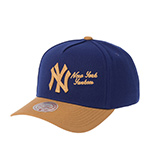 Бейсболка MITCHELL NESS арт. HP16222-NYYBLUE New York Yankees MLB (синий / бежевый)