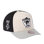 Бейсболка MITCHELL NESS арт. HP14950-ORAOFWH Oakland Raiders NFL (кремовый / светло-серый)