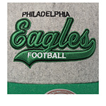 Бейсболка MITCHELL NESS арт. HP14540-PEAGREY Philadelphia Eagles NFL (серый / зеленый)