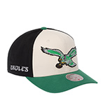 Бейсболка MITCHELL NESS арт. HP14950-PEAOFWH Philadelphia Eagles NFL (кремовый / зеленый)