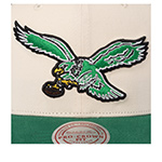 Бейсболка MITCHELL NESS арт. HP14950-PEAOFWH Philadelphia Eagles NFL (кремовый / зеленый)