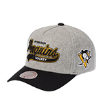 Бейсболка MITCHELL NESS арт. HP14539-PPEGREY Pittsburgh Penguins NHL (серый / черный)