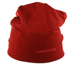 Шапка HAMMABURG арт. 8699903 LONG BEANIE REVERSIBLE JERSEY (красный / белый)