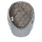 Кепка LIERYS арт. 6383205 DRIVER CAP LINEN SILK HOUNDSTOOTH (синий / бежевый)
