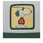 Бейсболка CAPSLAB арт. CL/PEA/1/JOE Peanuts Snoopy (светло-серый / зеленый)
