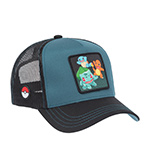 Бейсболка CAPSLAB арт. CL/PKM6/1/CT/STA Pokemon Bulbasaur, Charizard and Squirtle (бирюзовый / черный)