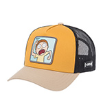 Бейсболка CAPSLAB арт. CL/REM5/1/CT/MYB Rick and Morty Run Morty (желтый / кремовый)
