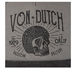 Бейсболка VON DUTCH арт. VD/0/CAS1/CREW1B  (серый / черный)