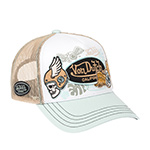 Бейсболка VON DUTCH арт. VD/1/CT/PATCHES/16  (кремовый / белый)